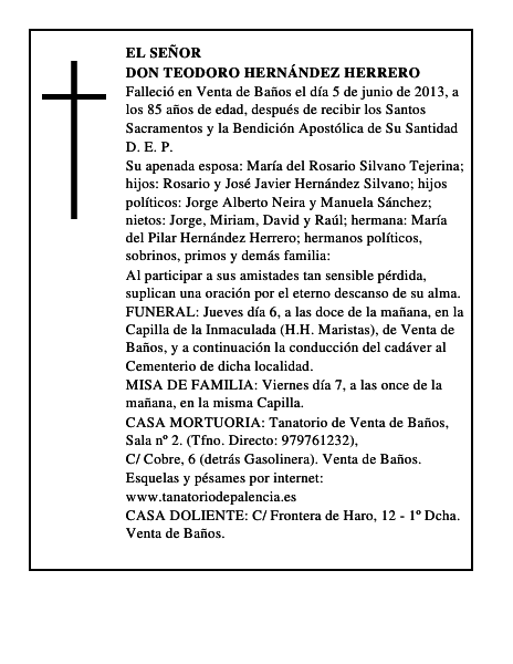 Don Teodoro Hernández Herrero