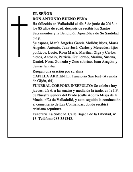 Don Antonio Bueno Peña