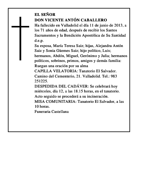 Don Vicente Antón Caballero