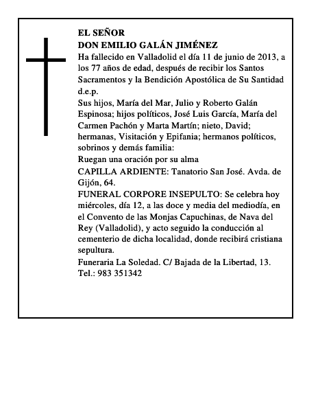 Don Emilio Galán Jiménez