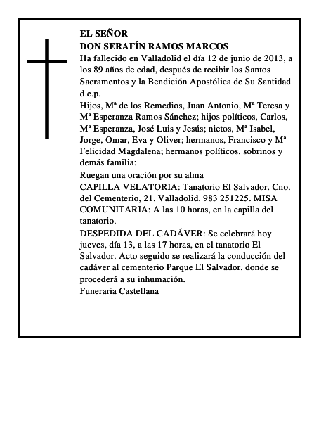 Don Serafín Ramos Marcos