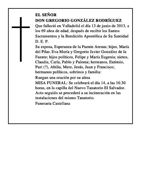 Don Gregorio González Rodríguez
