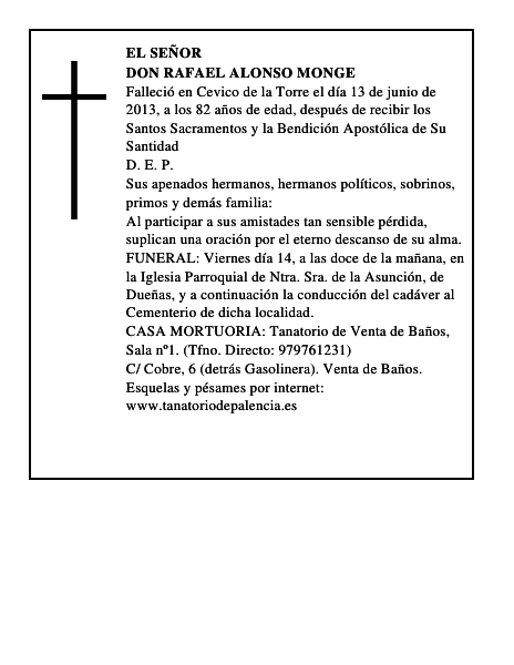 Don Rafael Alonso Monge