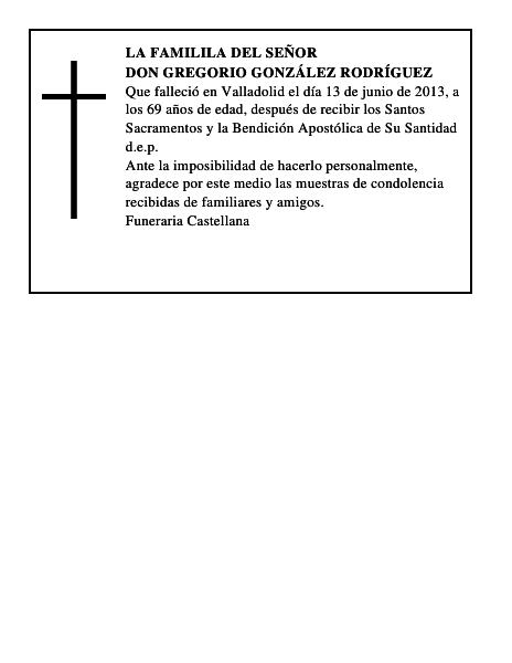 Don Gregorio González Rodríguez