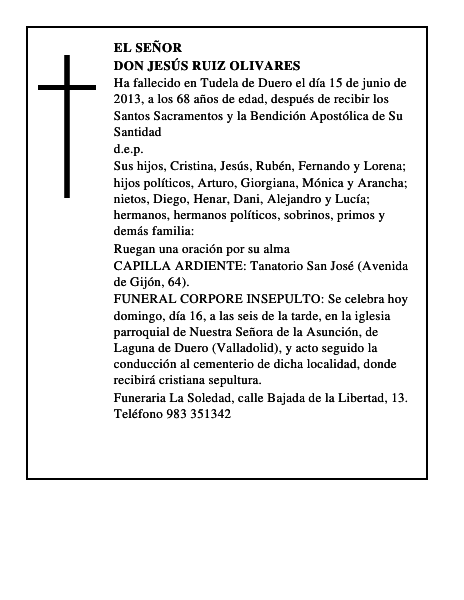Don Jesús Ruiz Olivares
