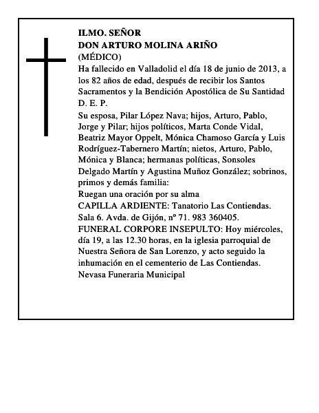 Don Arturo Molina Ariño