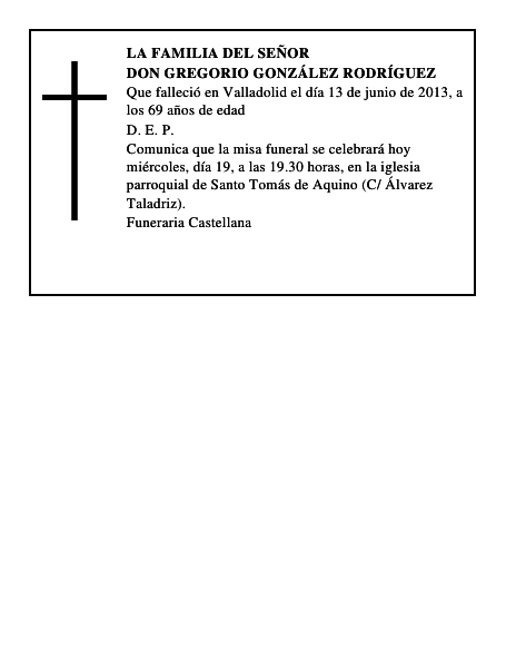 Don Gregorio González Rodríguez