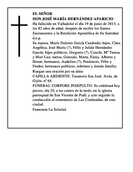 Don José María Hernández Aparicio