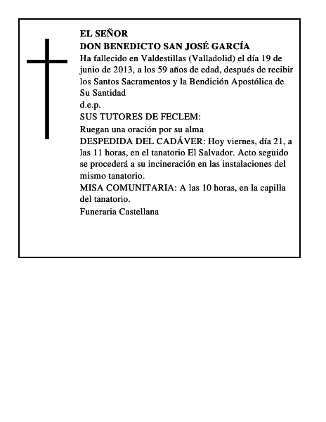 Don Benedicto San José García