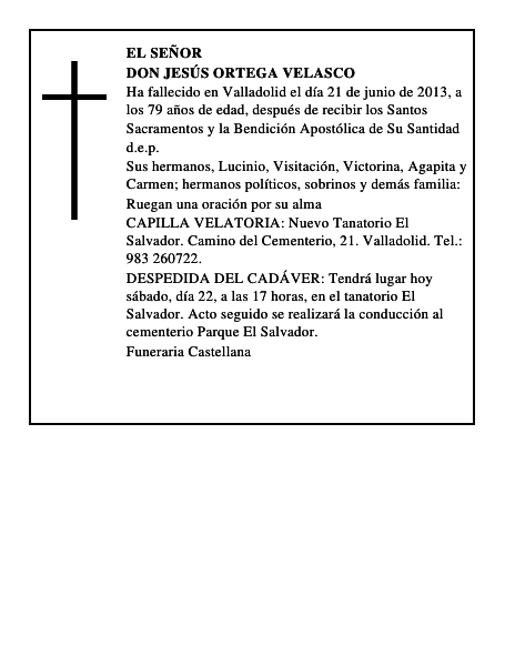 Don Jesús Ortega Velasco