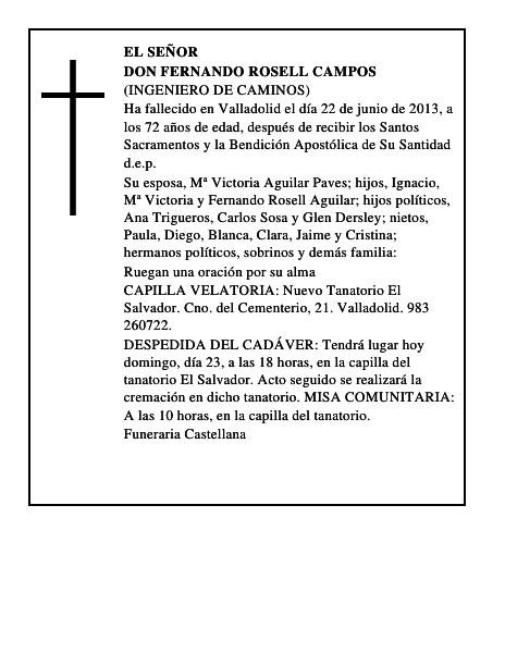 Don Fernando Rosell Campos