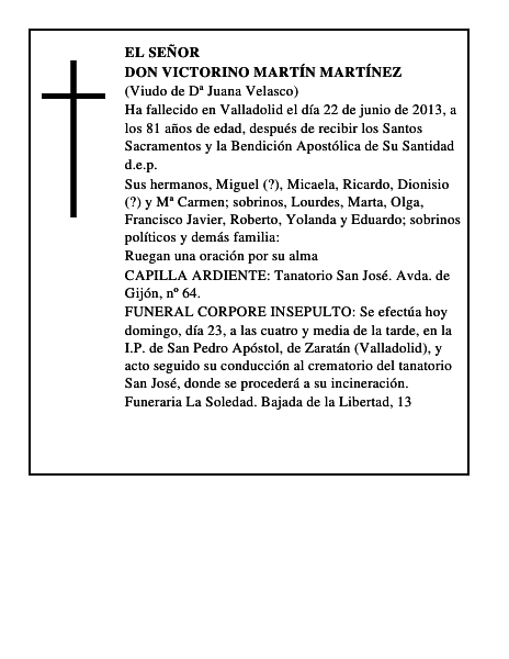 Don Victorino Martín Martínez