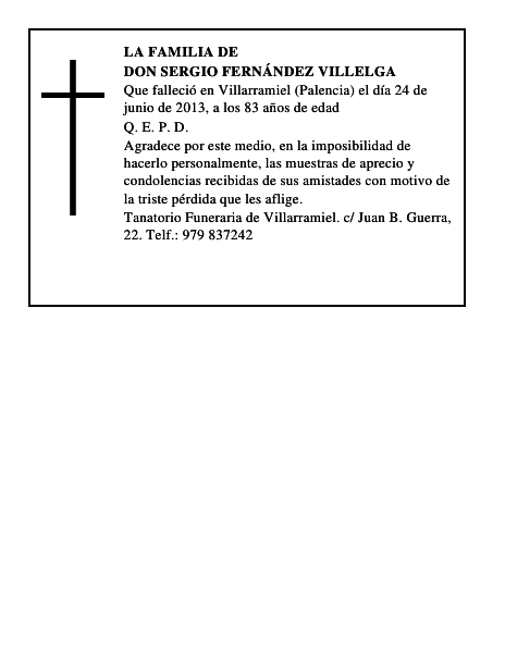 Don Sergio Fernández Villelga