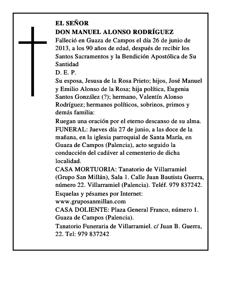 Don Manuel Alonso Rodríguez