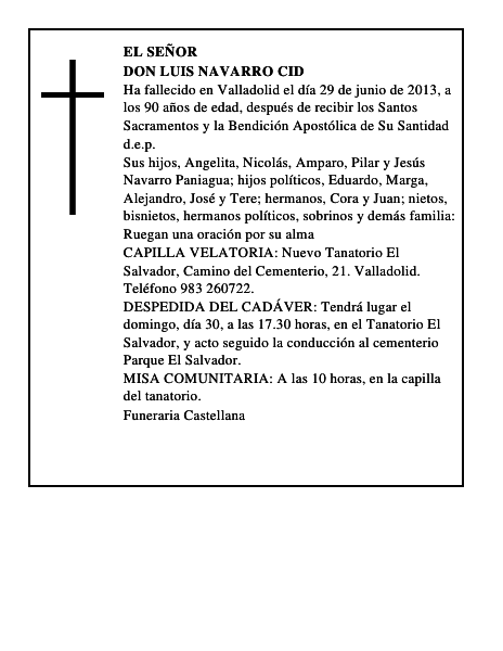 Don Luis Navarro Cid
