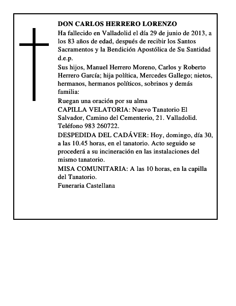 Don Carlos Herrero Lorenzo