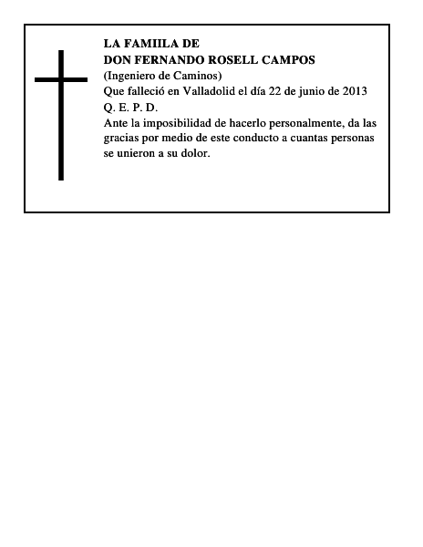 Don Fernando Rosell Campos