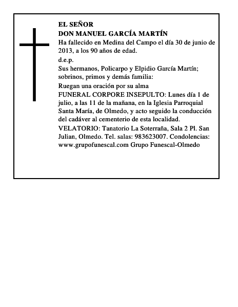 Don Manuel García Martín