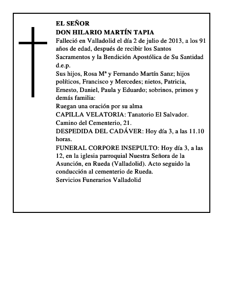 Don Hilario Martín Tapia