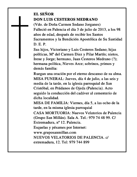 Don Luis Cesteros Medrano