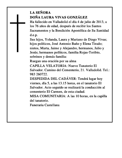 Doña Laura Vivas González