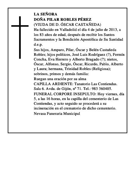 Doña Pilar Robles Pérez