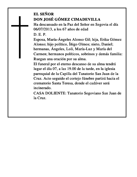 Don José Gómez Cimadevilla