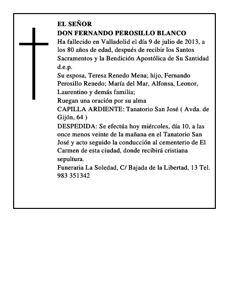 Don Fernando Perosillo Blanco