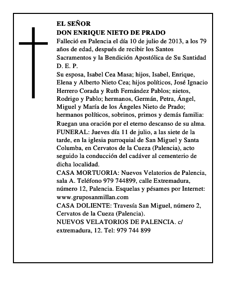 Don Enrique Nieto de Prado
