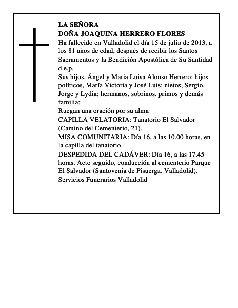 Doña Joaquina Herrero Flores
