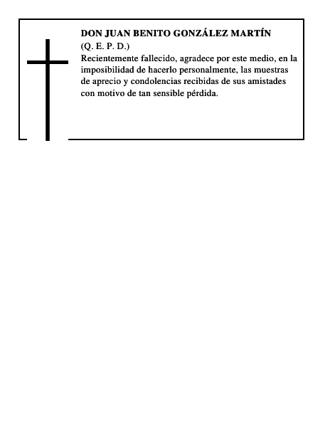 Don Juan Benito González Martín