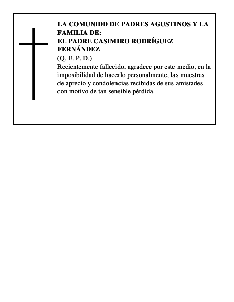El padre Casimiro Rodríguez Fernández