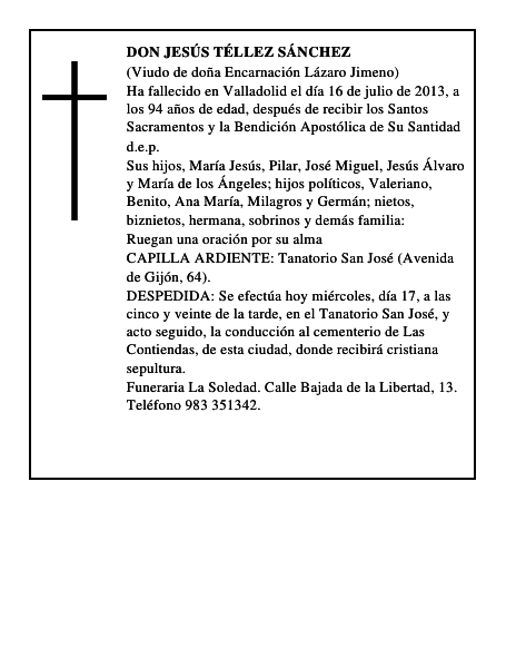 Don Jesús Téllez Sánchez