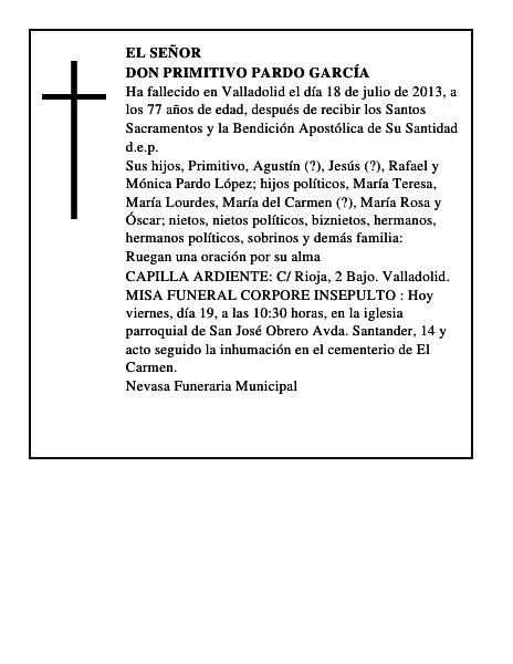Don Primitivo Pardo García