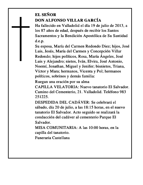 Don Alfonso Villar García