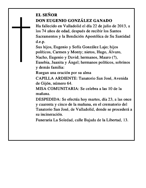 Don Eugenio González Ganado