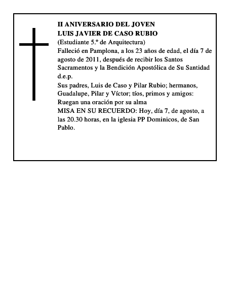 Luis Javier de Caso Rubio