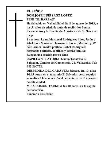 Don José Luis Sanz López