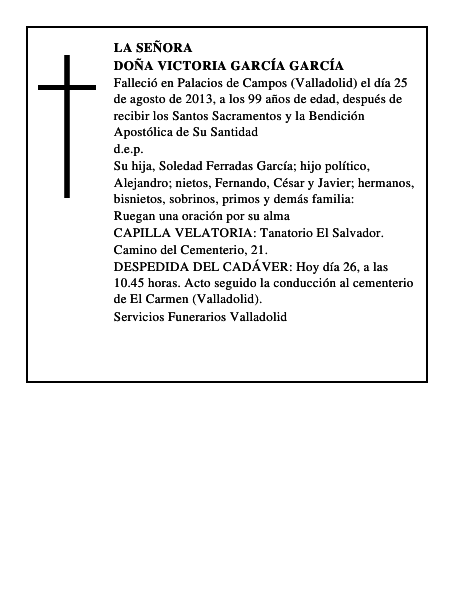Doña Victoria García García