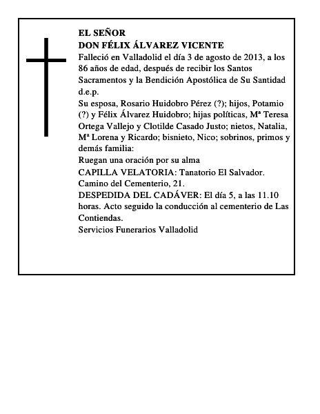 Don Félix Álvarez Vicente