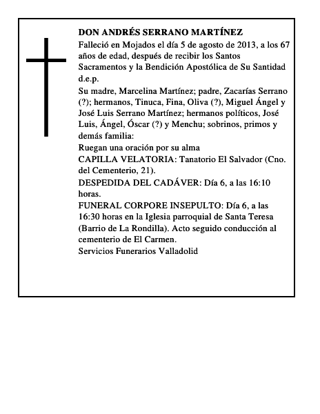Don Andrés Serrano Martínez