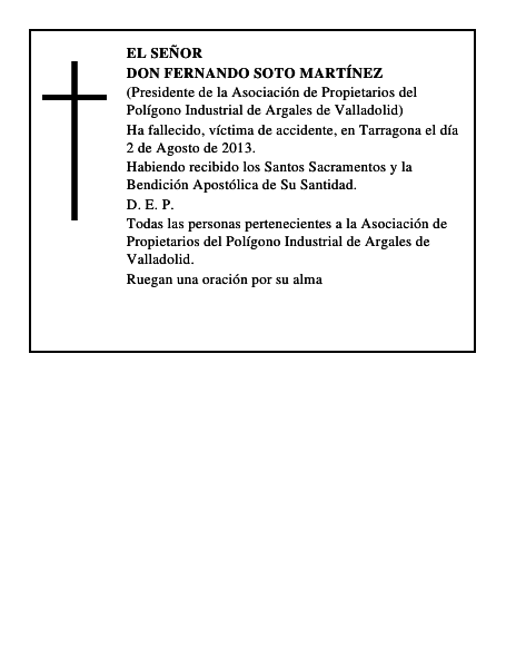 Don Fernando Soto Martínez