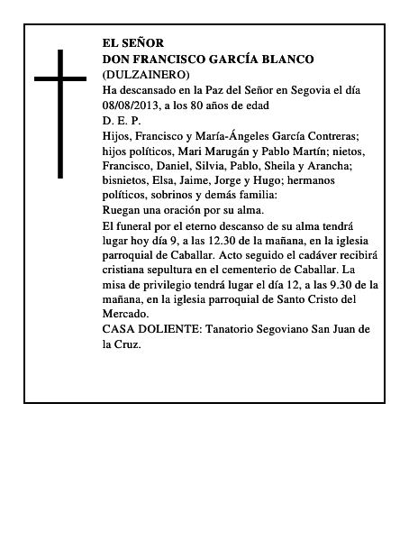 Don Francisco García Blanco