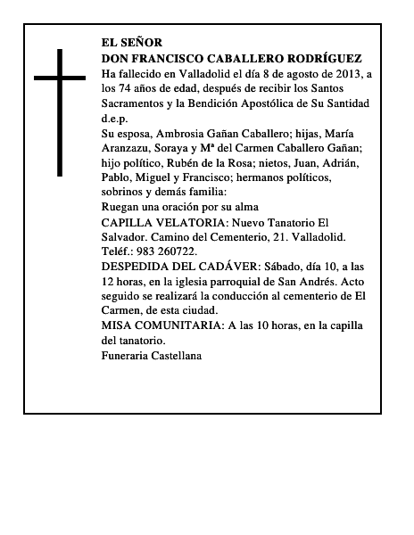 Don Francisco Caballero Rodríguez