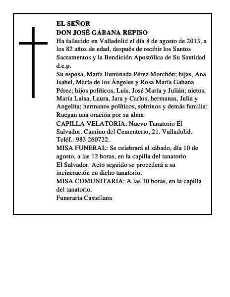 Don José Gabana Repiso