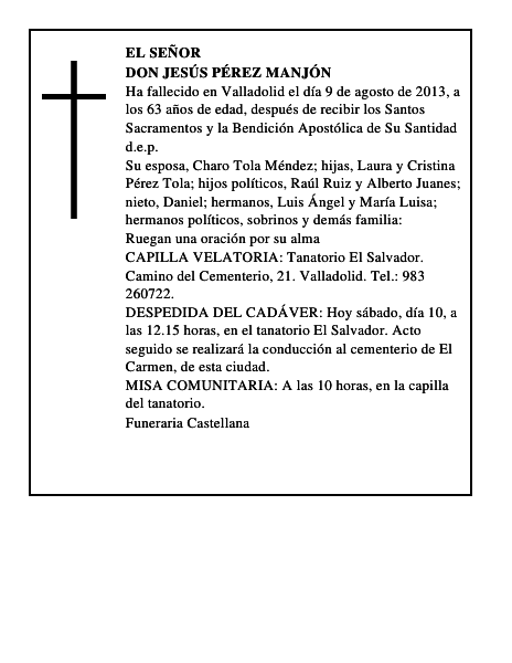 Don Jesús Pérez Manjón