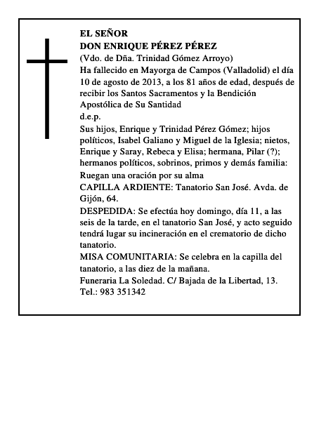 Don Enrique Pérez Pérez
