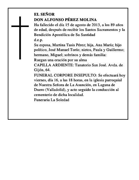 Don Alfonso Pérez Molina