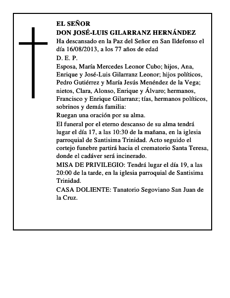 Don José-Luis Gilarranz Hernández