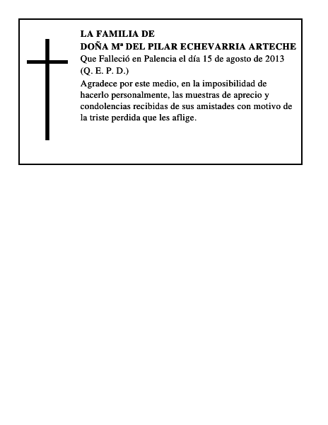 Doña Mª del Pilar Echevarria Arteche